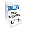 Signmission OSHA Safety Sign, Social Distancing, 10in X 7in Decal, 10" W, 7" H, Social Distancing OS-NS-D-710-25596